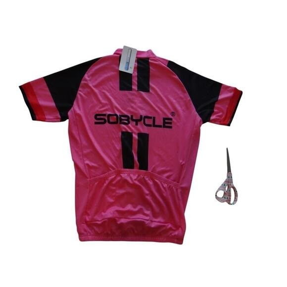 SOBYCLE Cycling Jersey - Pink & Black NWT