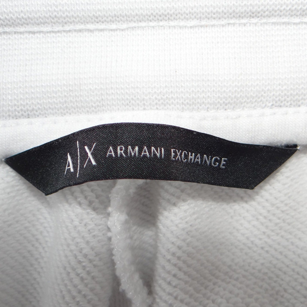 Armani Exchange Mens White Jogger Sweatpants Lime Green Side Stripe Logo