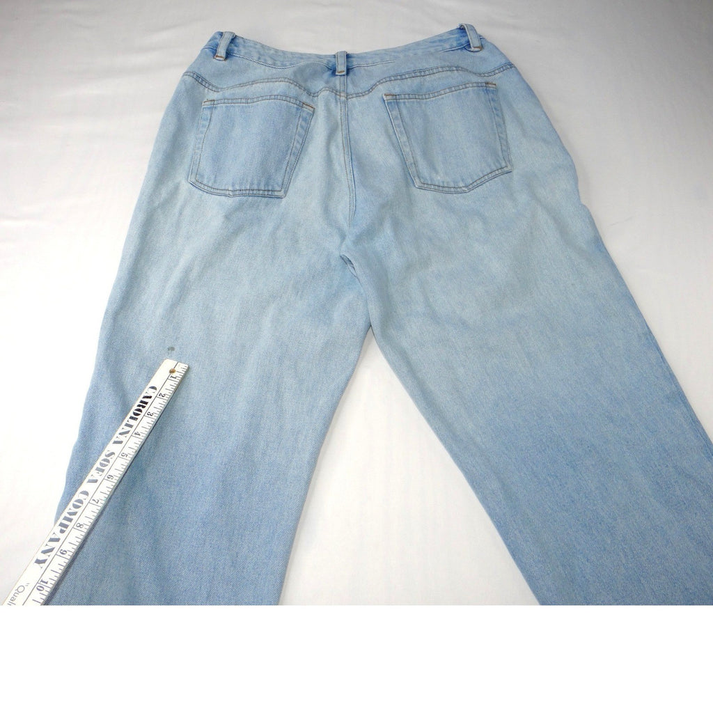 Jeanology Newport News Womens Jeans Star Mesh Cutouts Embellished Denim Sz 16