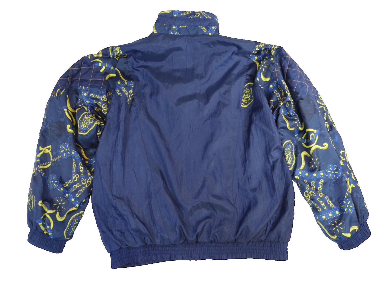 VINTAGE NWT Lauren Brooke Quilted Patterned Blue Jacket