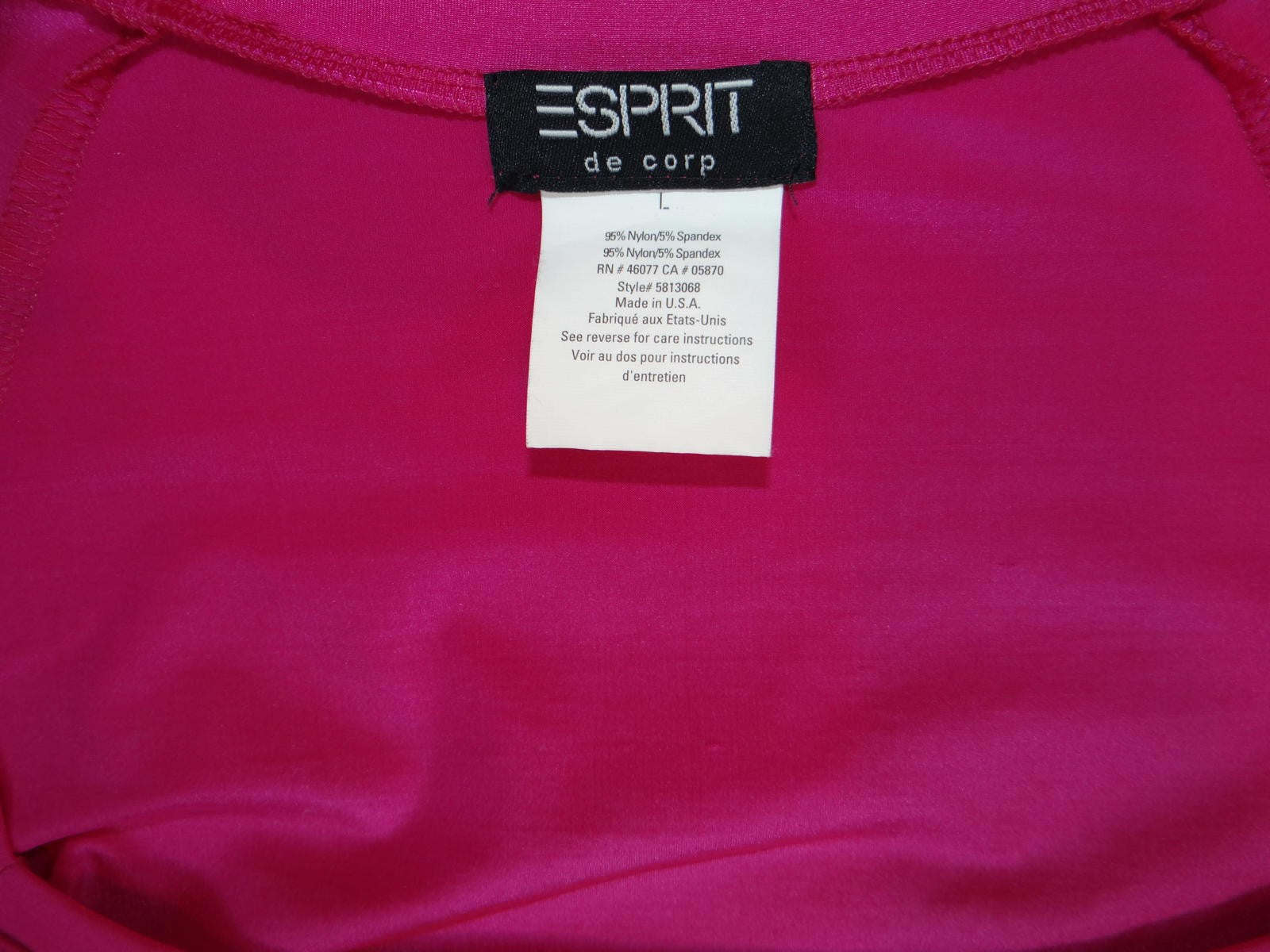 Y2K Esprit de Corp Women's Pink Square Neck Top