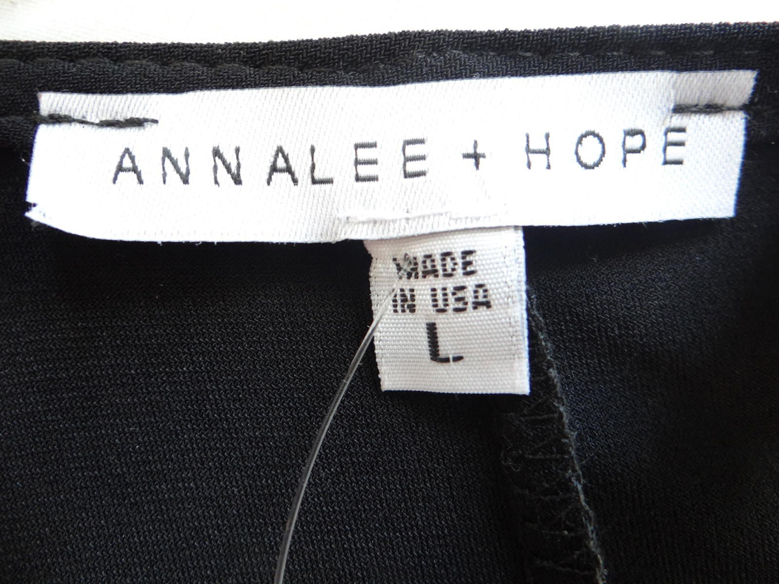 NWT Annalee and Hope Elegant Black Dress with Pearl and Rhinestone Sleeves