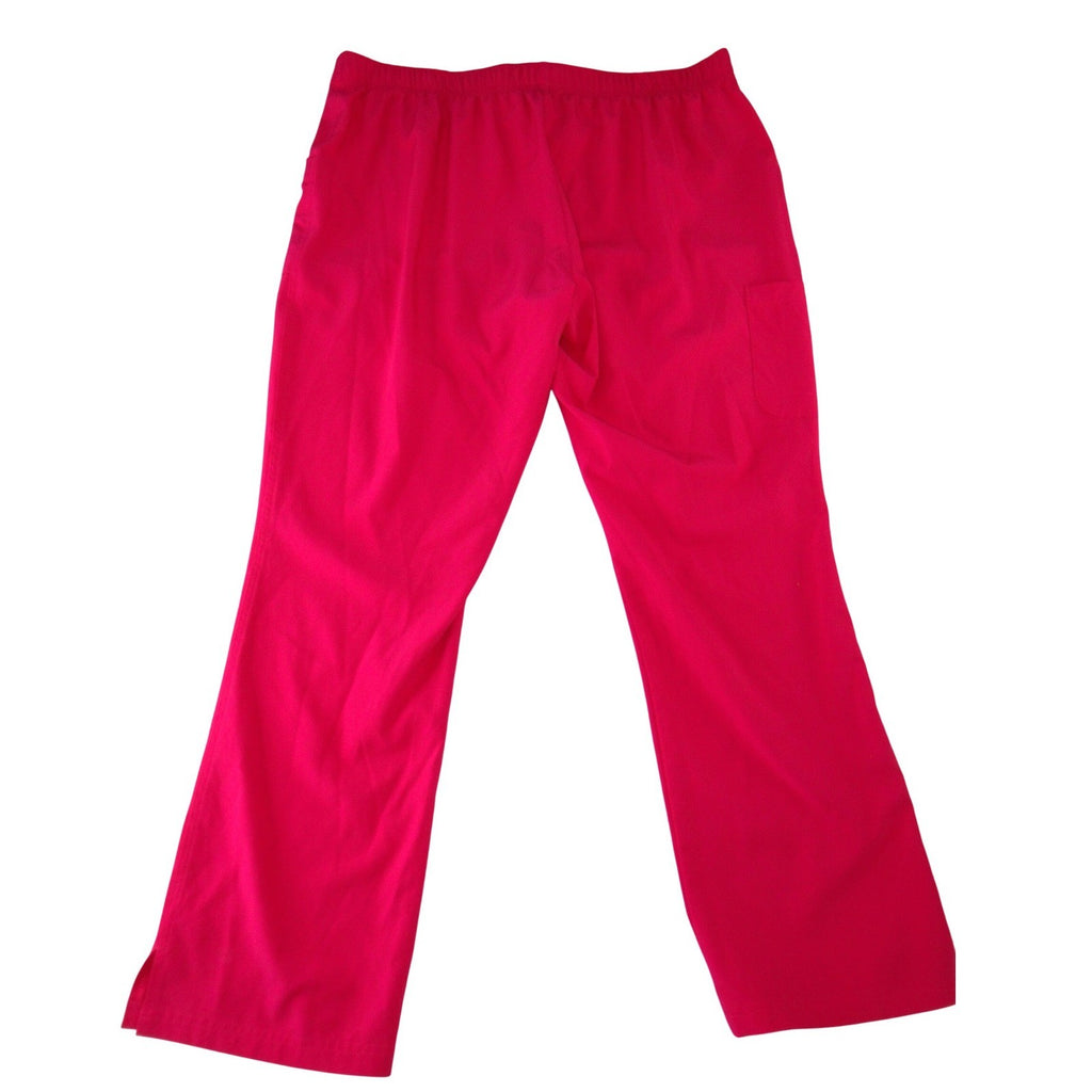 Skechers by Barco Womens XL Pink Straight Leg Cargo Scrub Pants