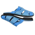 New DeadStock Womens Light Blue Gladiator Style Comfort Slides Sandals Size 7M