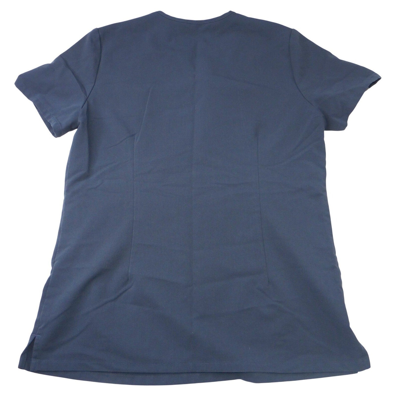 FIGS Technical Collection Navy Blue V-Neck Scrub Top Womens XS Chest Pocket