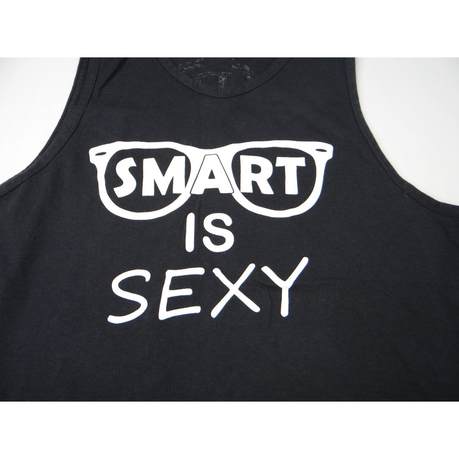 Delta Pro Weight Smart Is Sexy Tank Top Mens Medium M Sleeveless Graphic Tee