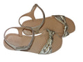 Chic Gold Metallic Bow Sandals
