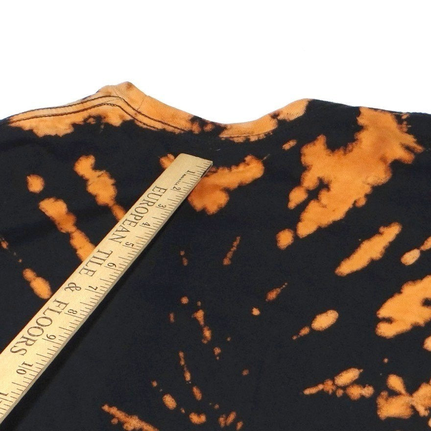 Wu Tang Forever Tie Dye Bleached Black T Shirt Mens Large FEA Merch