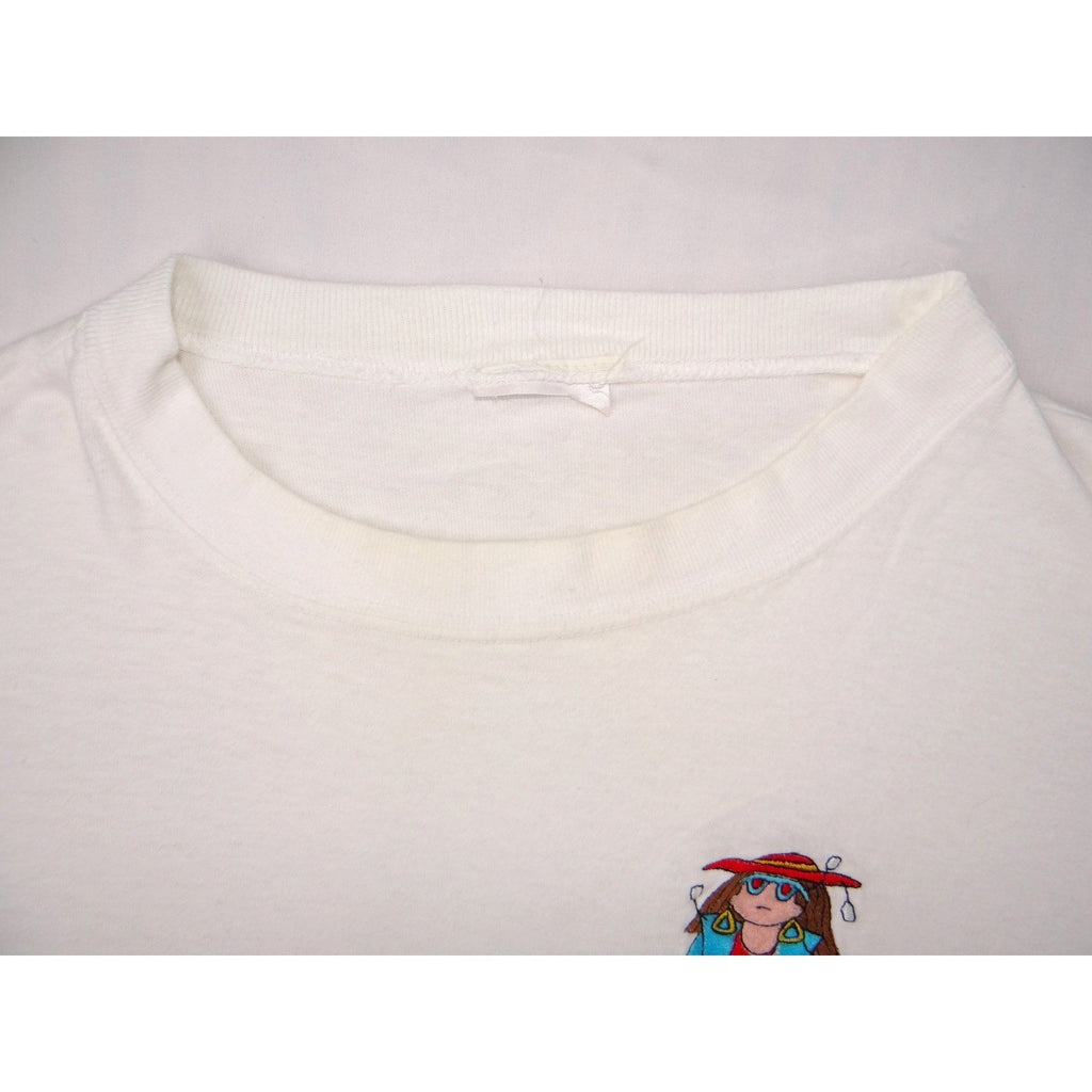 White Embroidered T Shirt Funny Quote I Shop Therefore I Am Broke Graphic Tee