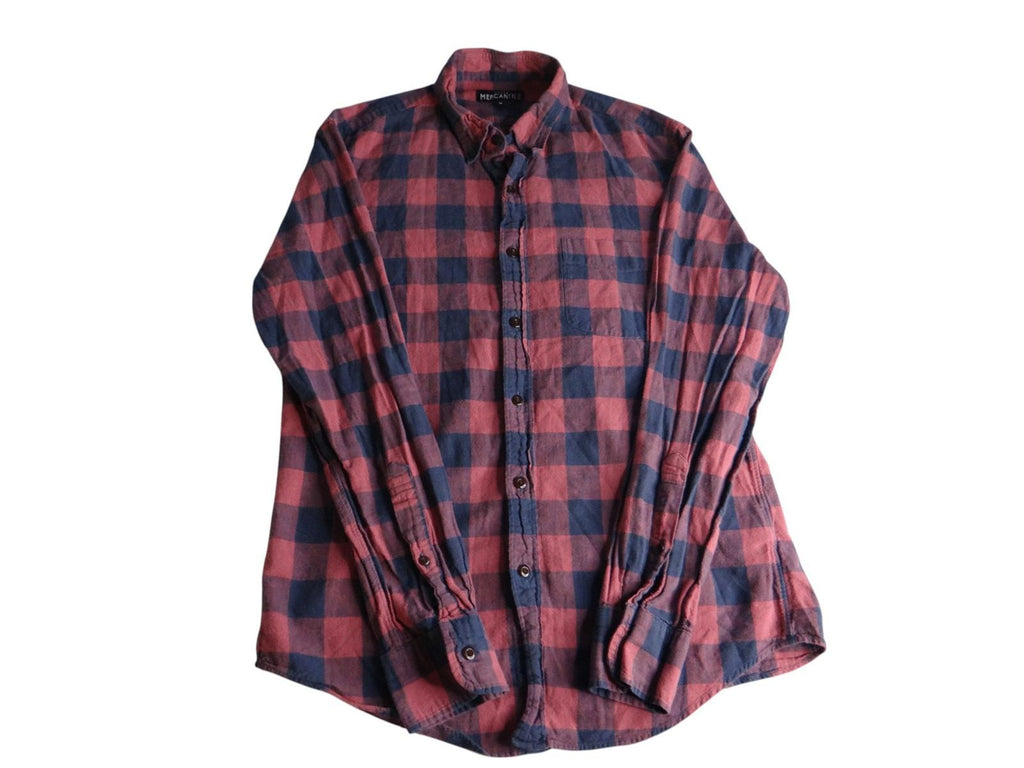 J. Crew Mercantile Plaid Button-Up Shirt - Size M