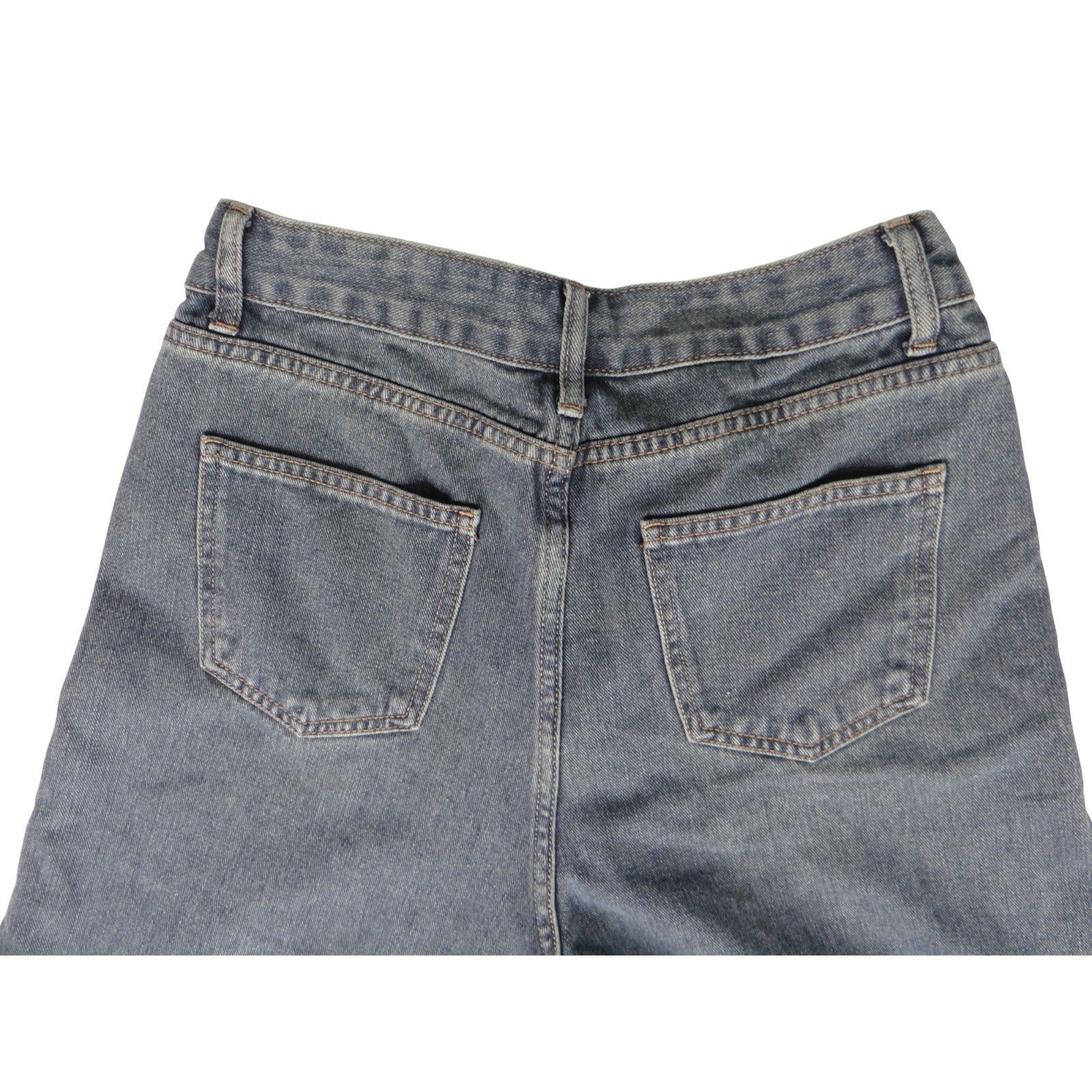 Y2K inspired Extreme Wide Leg Denim Jeans Cropped Raw Hem On Trend