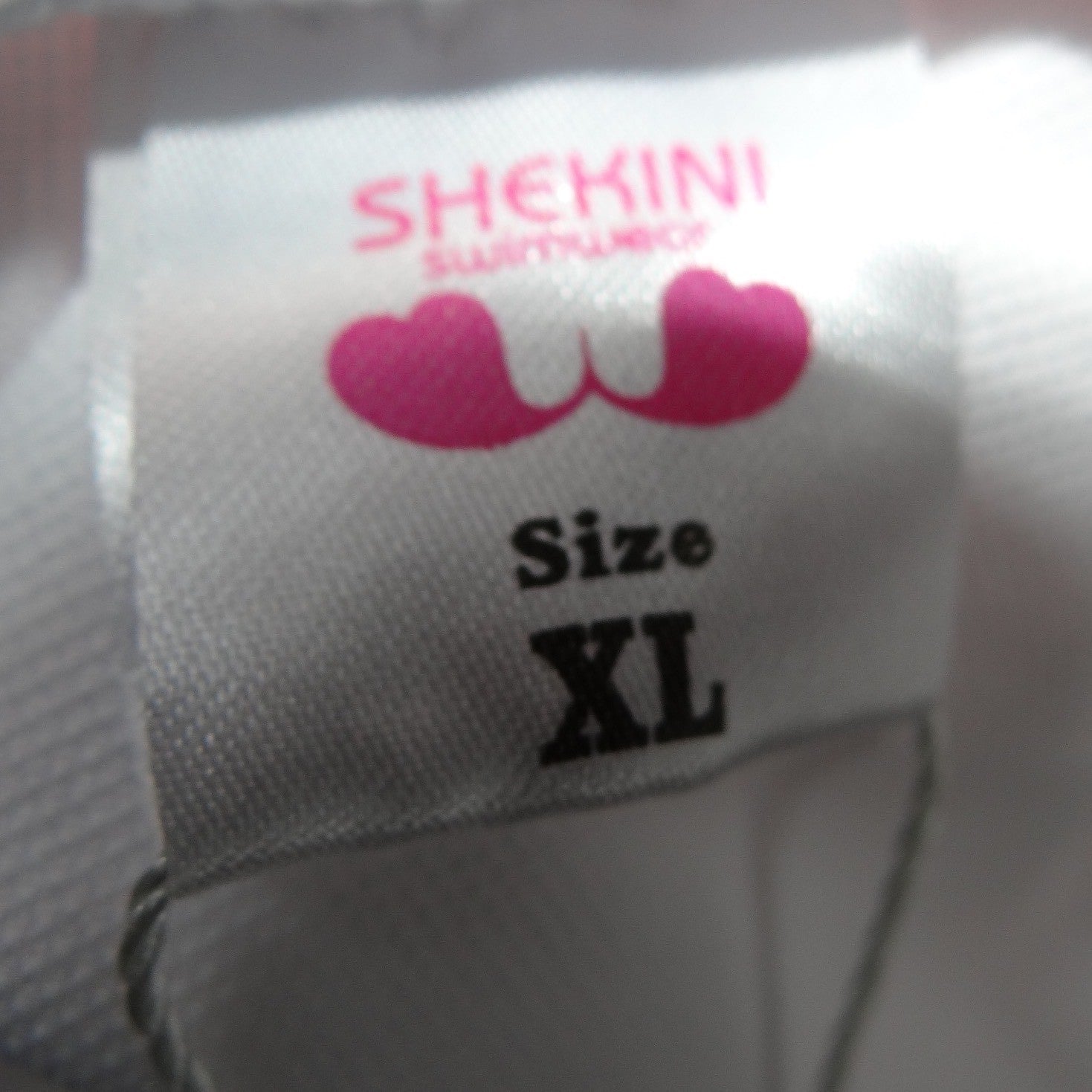 NWT-Shekini Womens White Button Front High Cut Thong One Piece Swimsuit XL