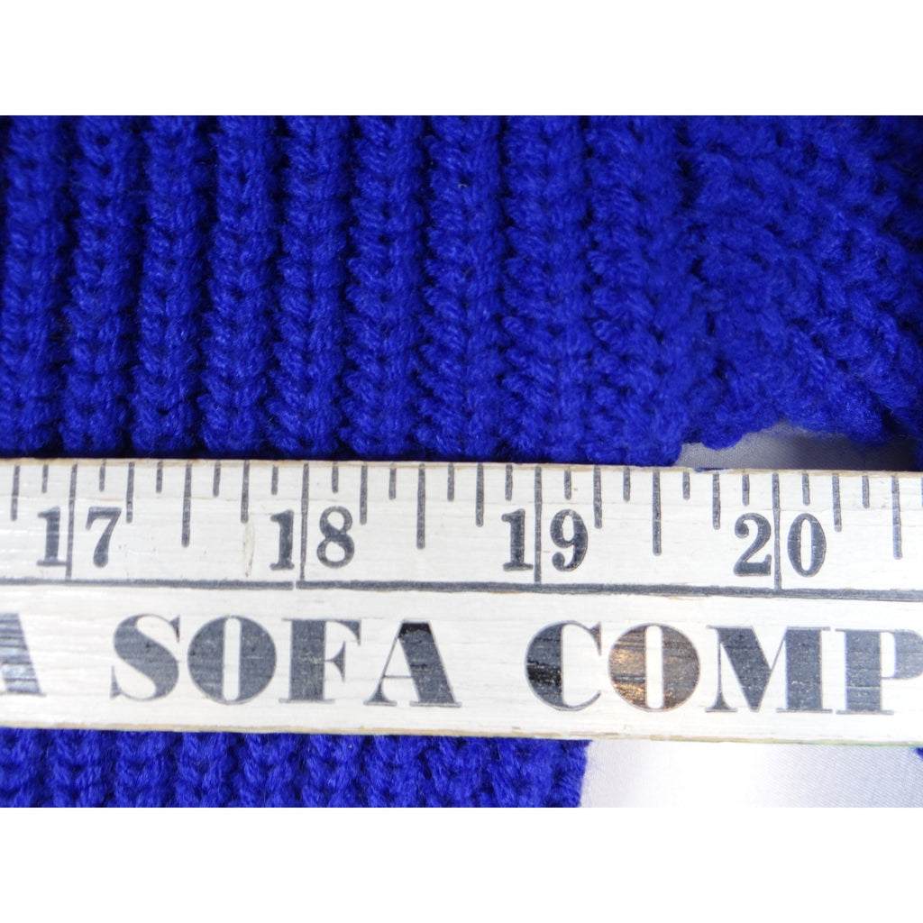 Vintage Little Lisa Ltd Royal Blue Ribbed Knit Sweater Long Sleeve Women's Med