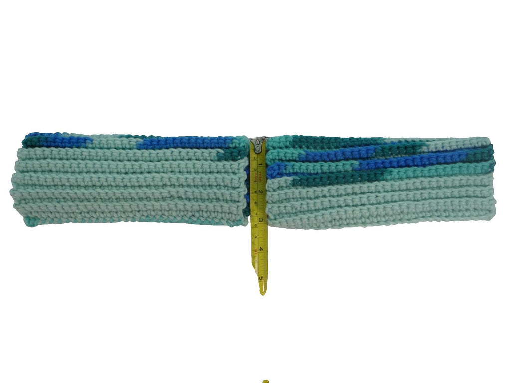 Handmade Crochet Hand Warmer in Blue and Green Tones Lot 2