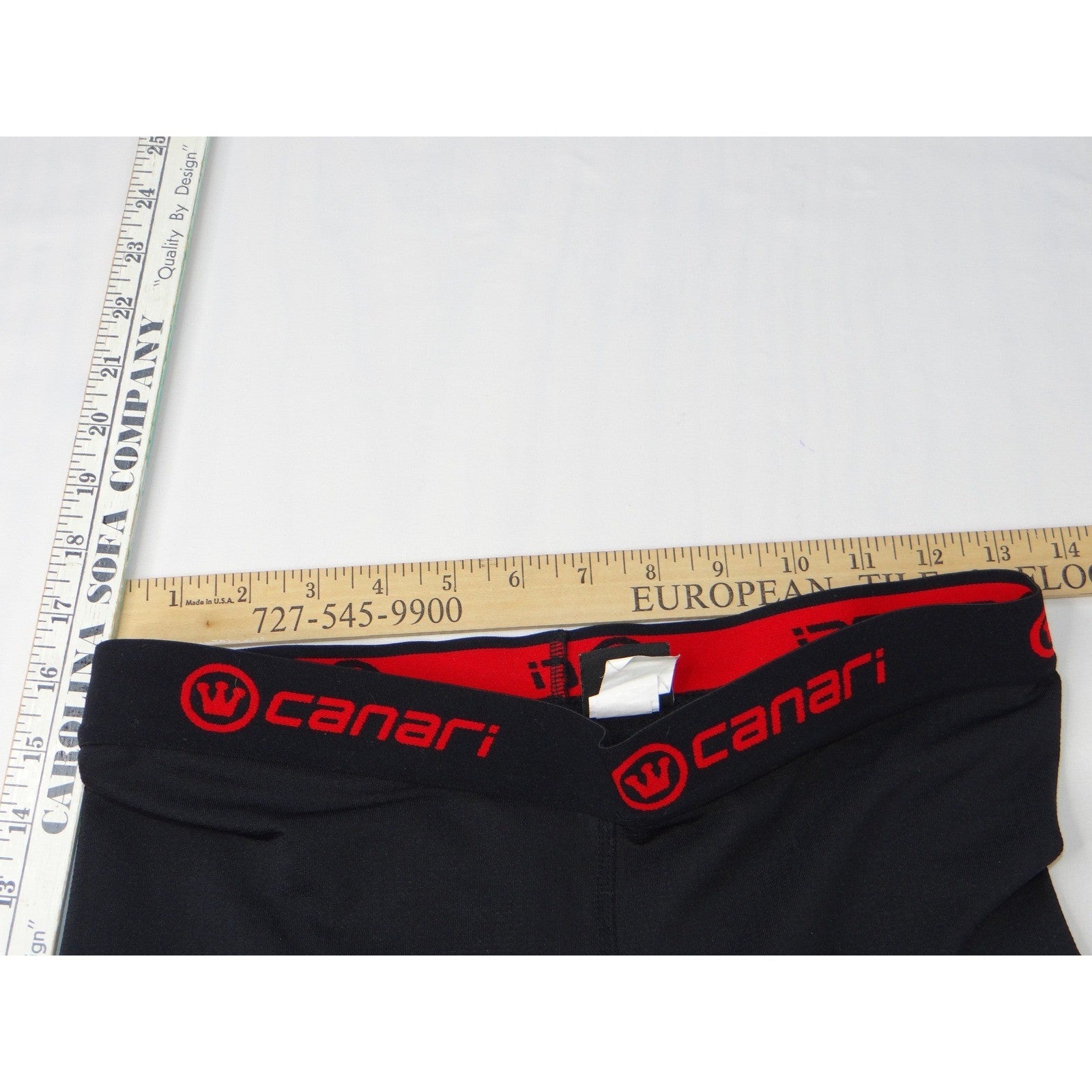 Canari Mens Black Padded Cycling Shorts Size Medium