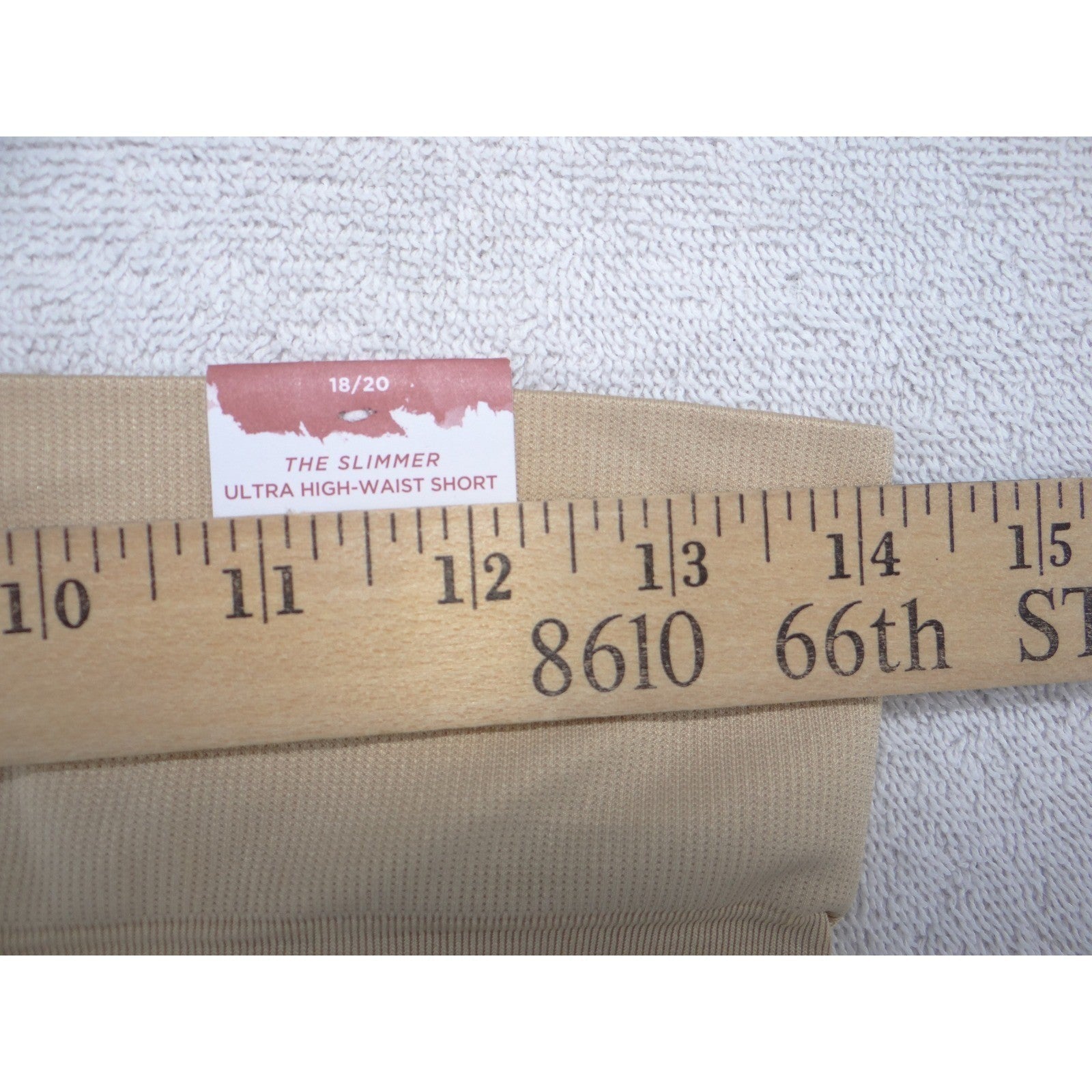 Cacique The Slimmer Ultra High-Waist Shapewear Shorts Beige Womens 18/20 NEW