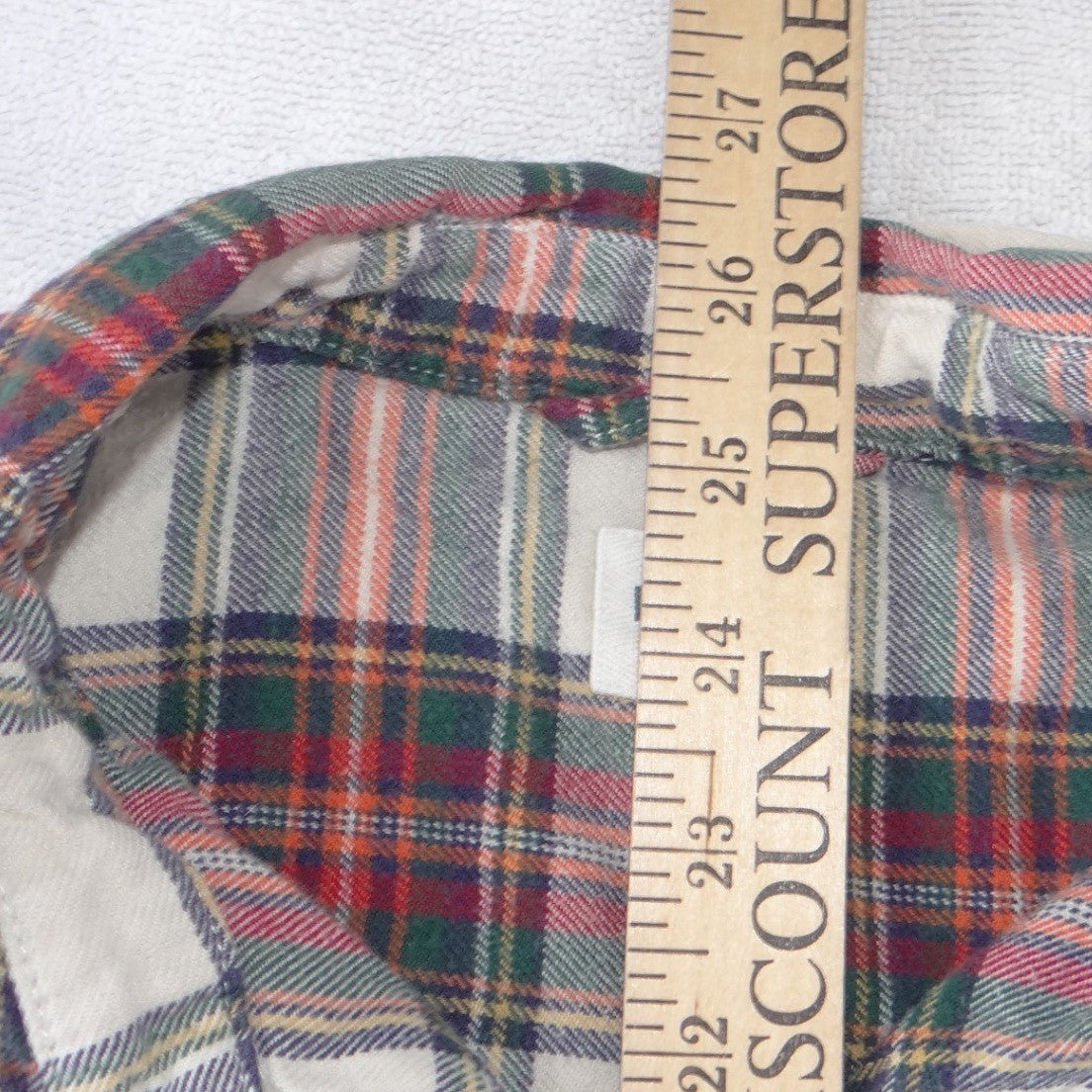 Marine Layer Mens Marge Plaid Flannel Button Down Shirt Red Green Multi Size M