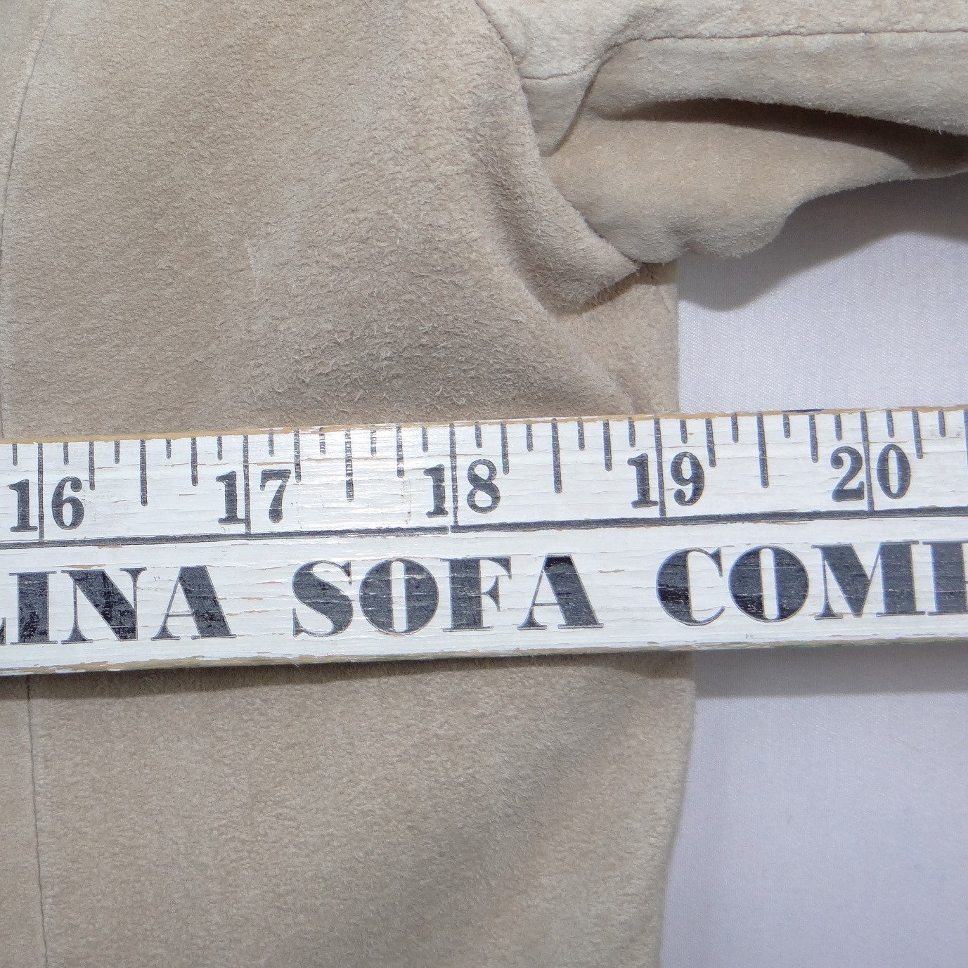 Luxurious Siena Women's Beige Genuine Suede Leather Blazer Jacket Size 10
