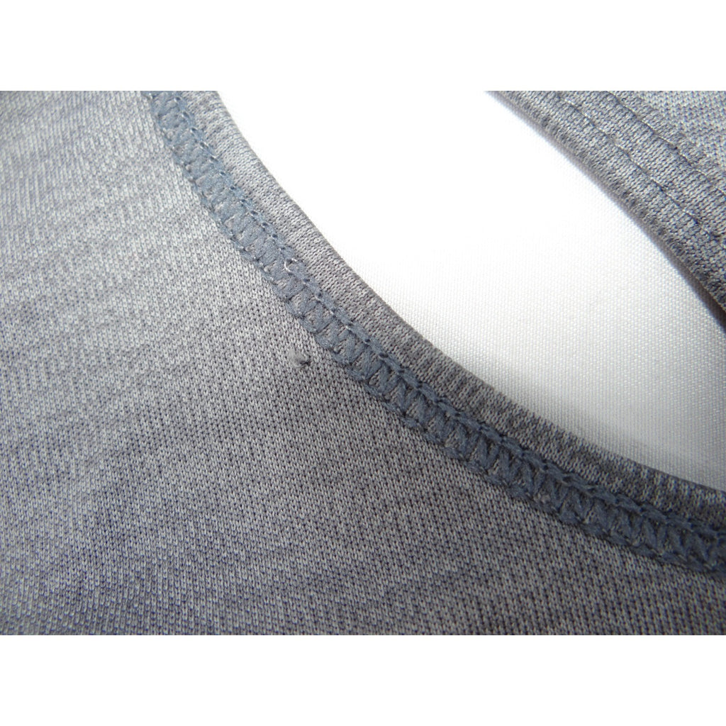 Nike Dri Fit Racerback Tank Top Gray Pink Stripes Athletic Workout Size S