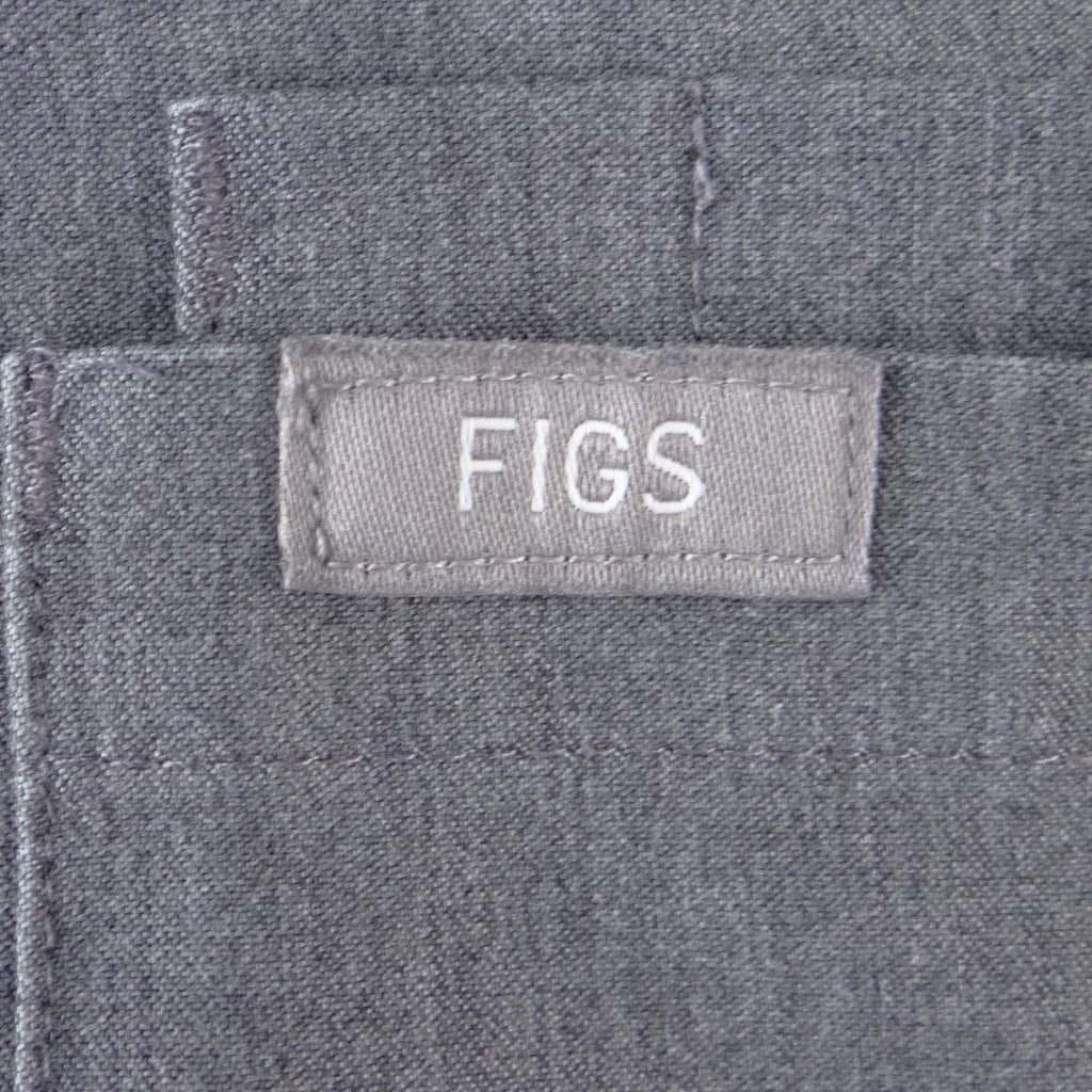 FIGS Technical Collection Mens V-Neck Scrub Top Heather Gray Size L