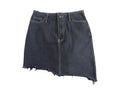 Forever 21 Distressed Black Denim Skirt