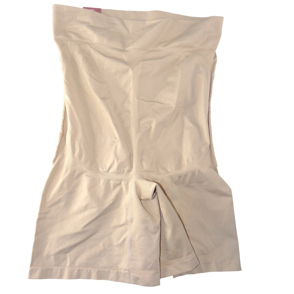 Cacique Womens Ultra High Waist Short Shaper Nude Beige Firm Control