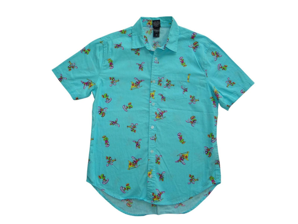 Looney Tunes Cartoon Print Short Sleeve Shirt - Vintage Inspired