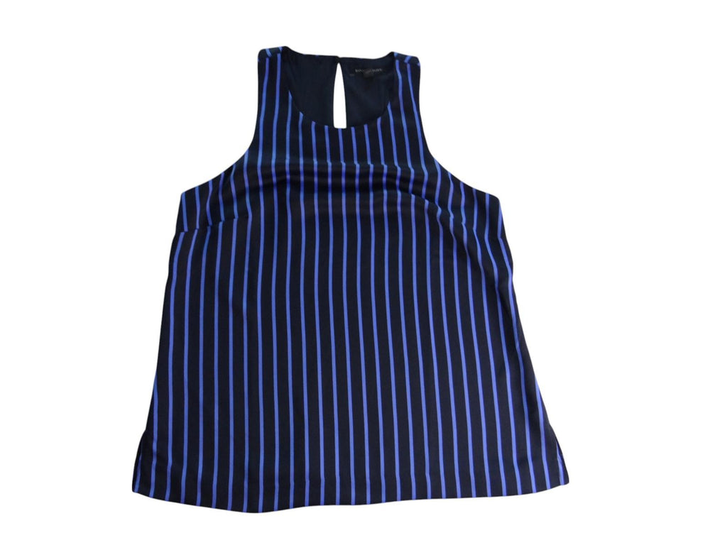 Banana Republic Chic Striped Tank Top - Navy & Blue