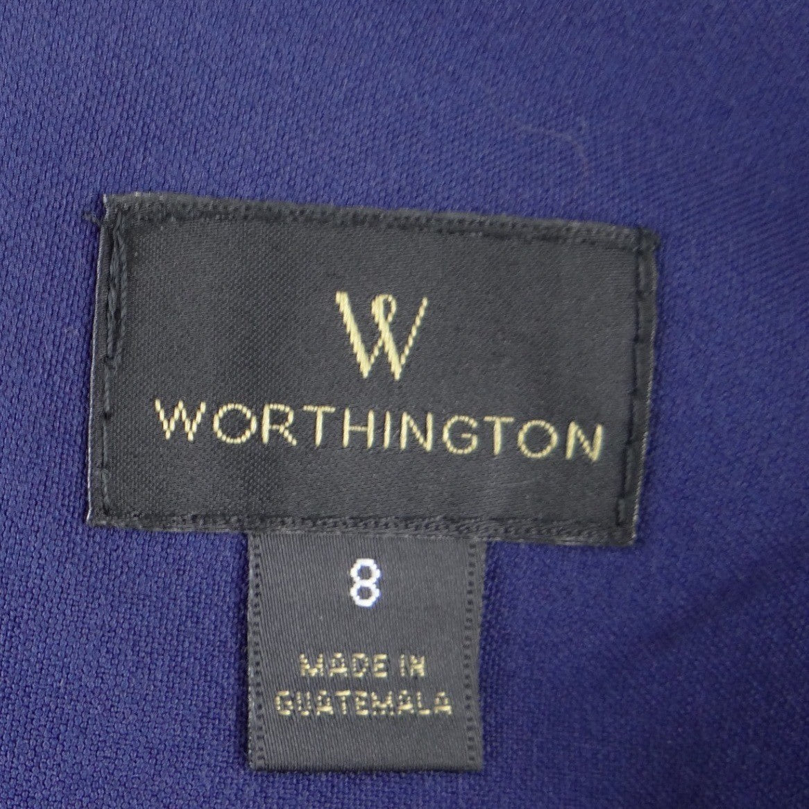 Worthington Navy Blue Pencil Skirt Womens Size 8 Professional Workwear Career