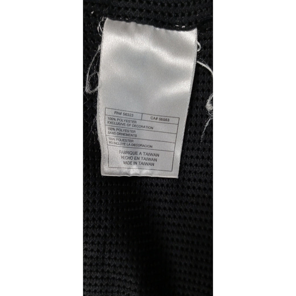 Jordan Black Track Jacket Reflective Stripe Full Zip Men's Medium Athletic