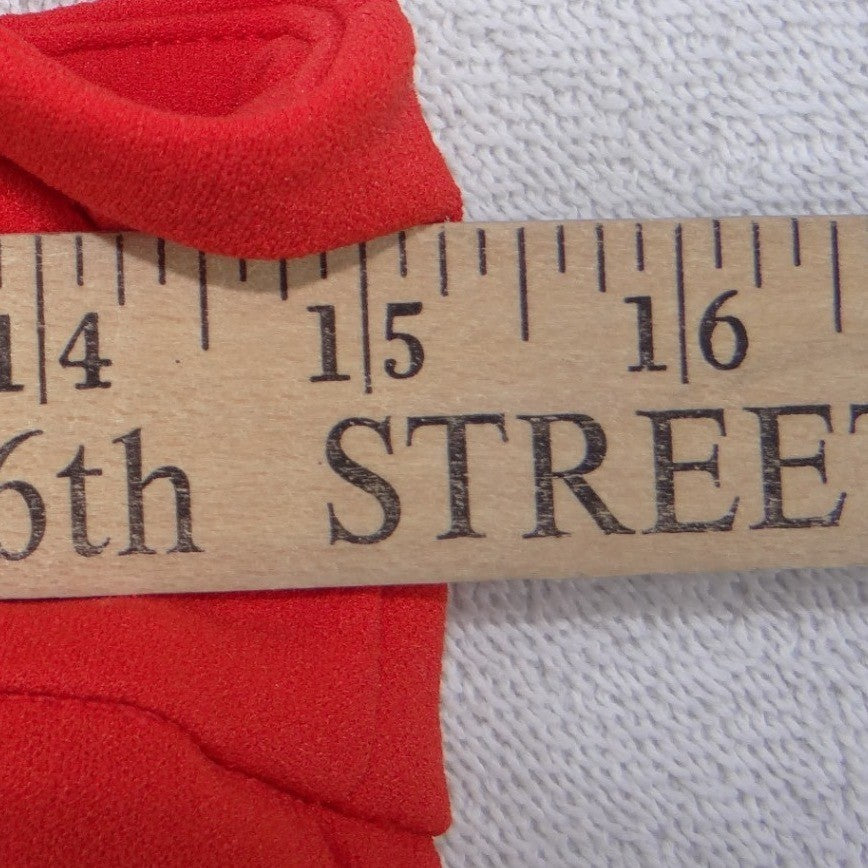 SOHO Apparel Ltd Womens Red Slim Leg Stretch Dress Pants Size S