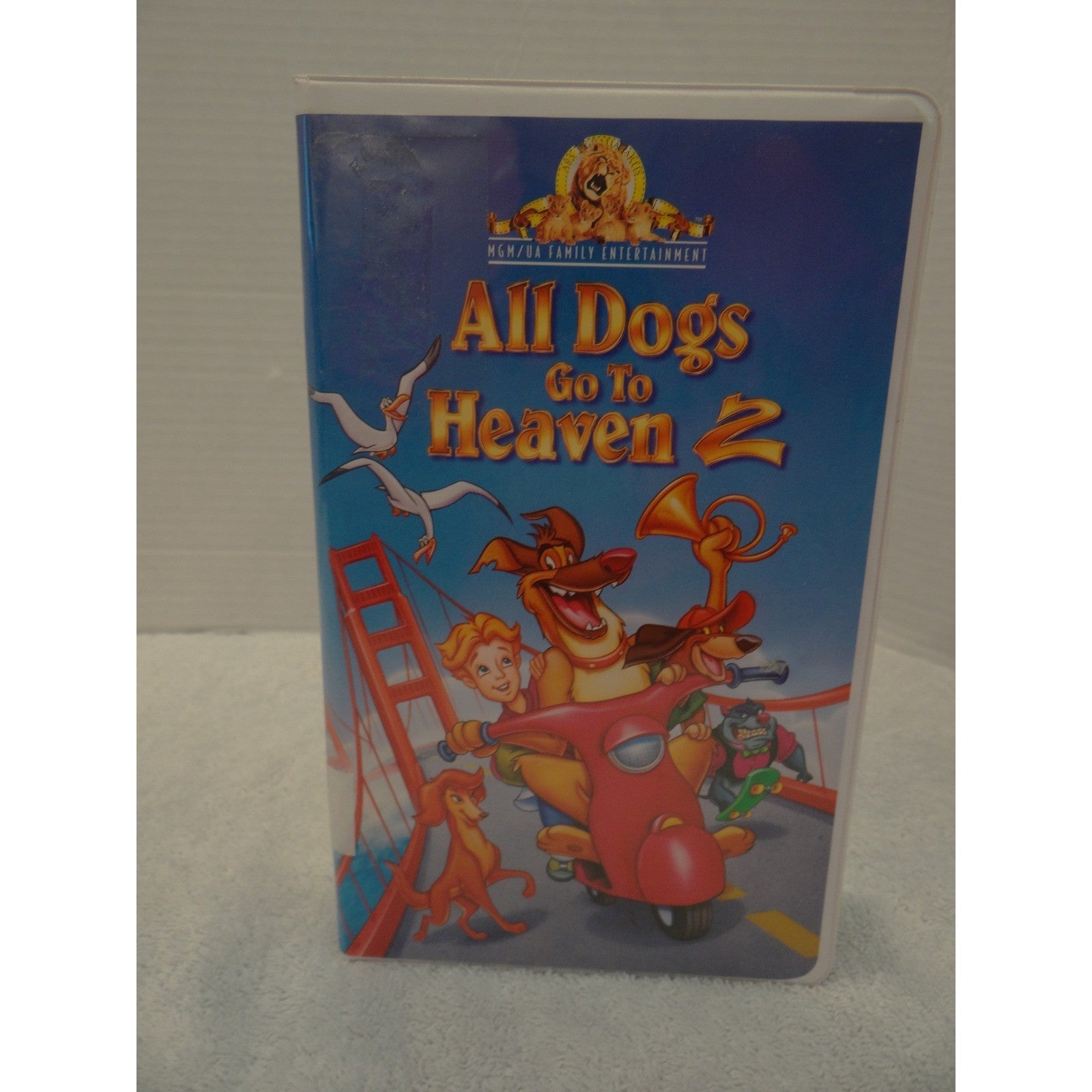 All Dogs Go To Heaven 2 VHS 1996 MGM/UA Animated Musical Charlie Sheen Clamshell