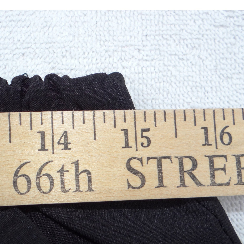 Chic Flex Women Black Scrub Pants Flex-Tek Stretch Drawstring Medical Size L
