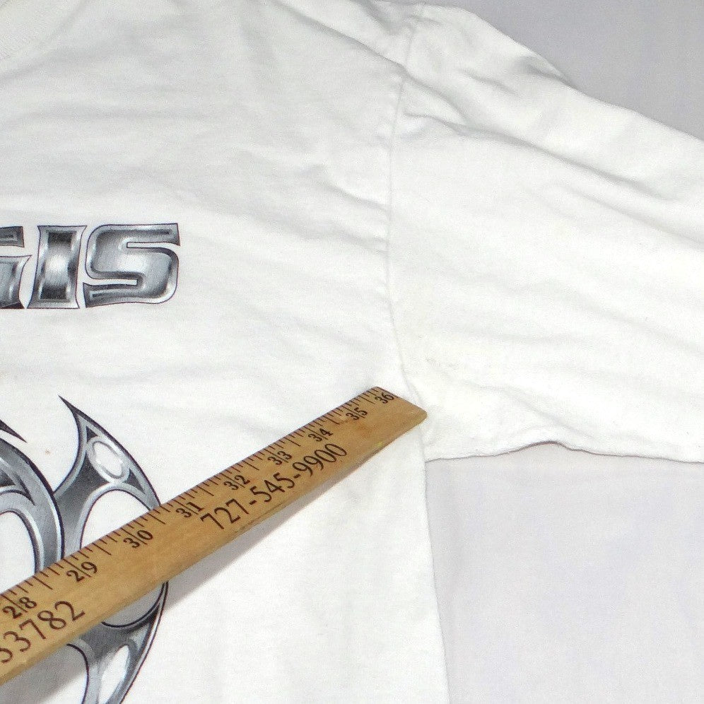 VTG Harley Davidson Sturgis 2001 Black Hills Rally Long Sleeve Tee White Mens L