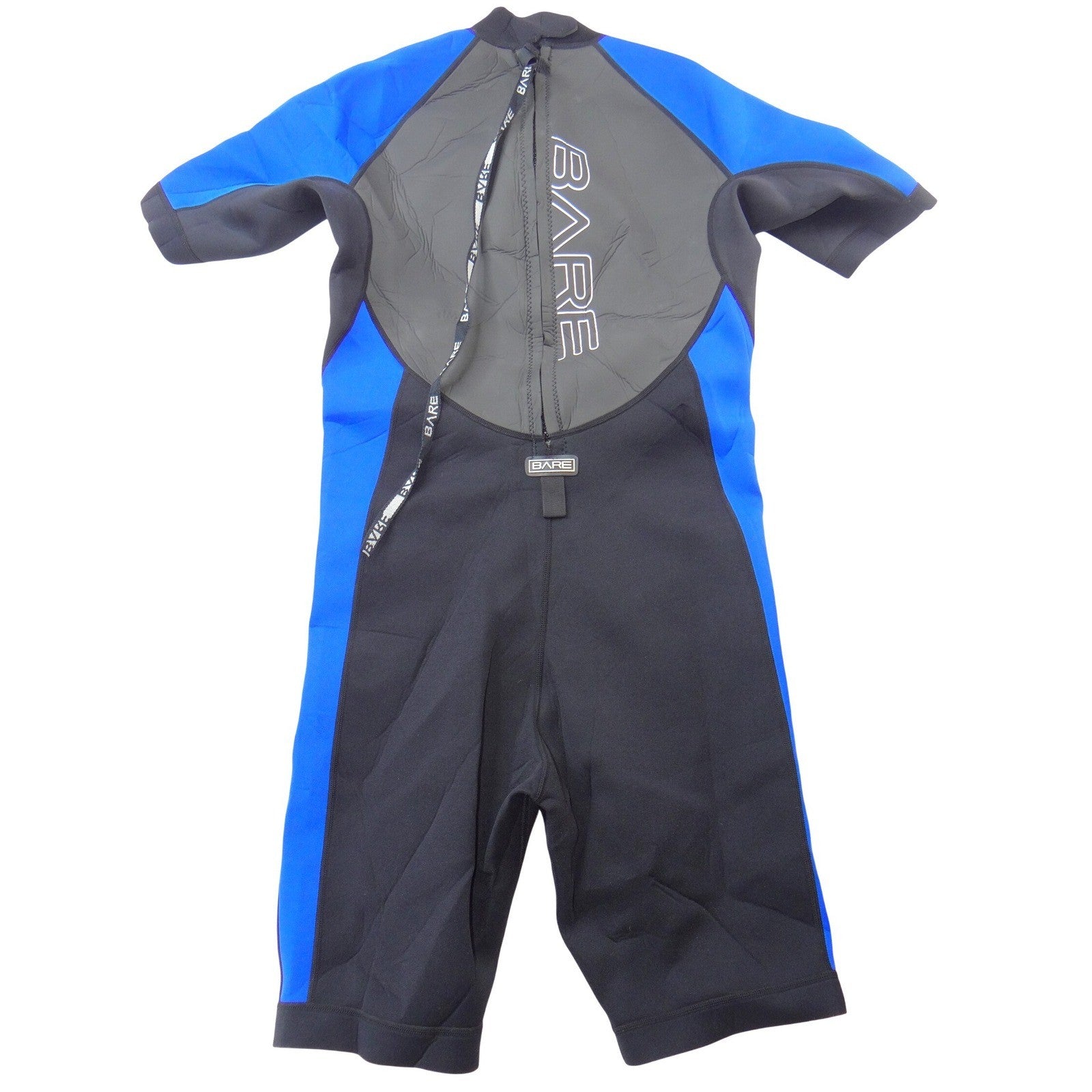 Bare Ignite Mens Shorty Wetsuit Blue Black Neoprene Short Sleeve Size L