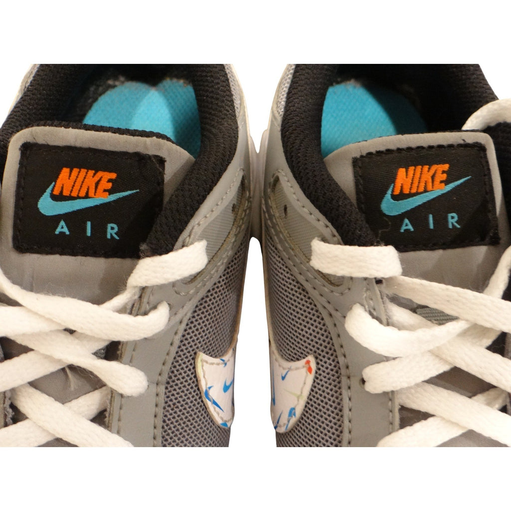 Nike Air Max Kids 4.5Y Youth Gray Black White Multi Swoosh Sneakers DM7592