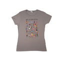 Port & Company ABCs of Black History T Shirt kid's Medium Grey Crew Neck
