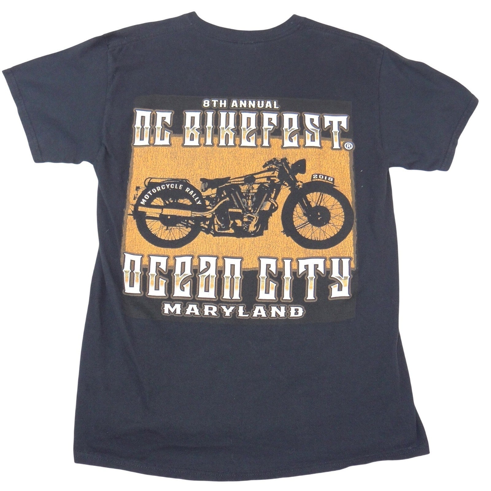Gildan Mens OC BikeFest 2018 Ocean City Maryland Biker T-Shirt Black Medium