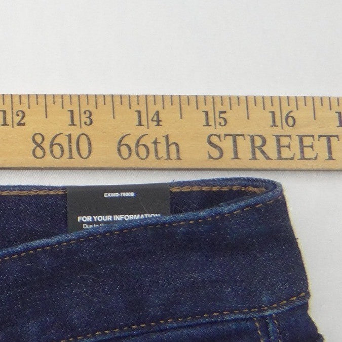 Express Barely Boot Low Rise Dark Wash Stretch Jeans EXWD-7900B