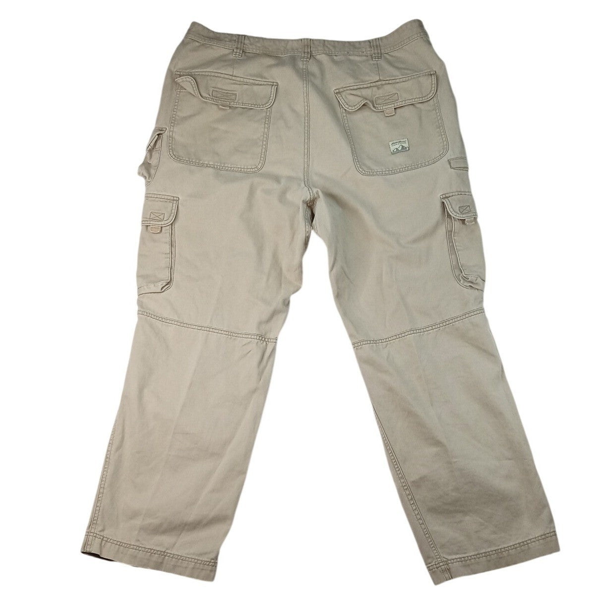 Eddie Bauer Mens Tan Cargo Pants Cotton Casual Outdoor Size XL