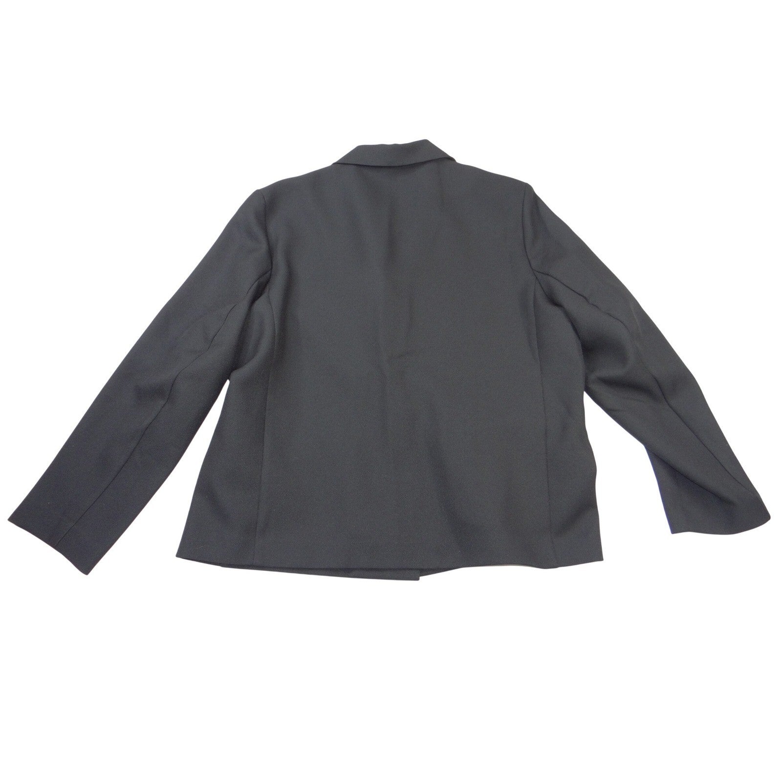 Alfred Dunner Womens Black Two Button Blazer Jacket Plus Size 18 Professional