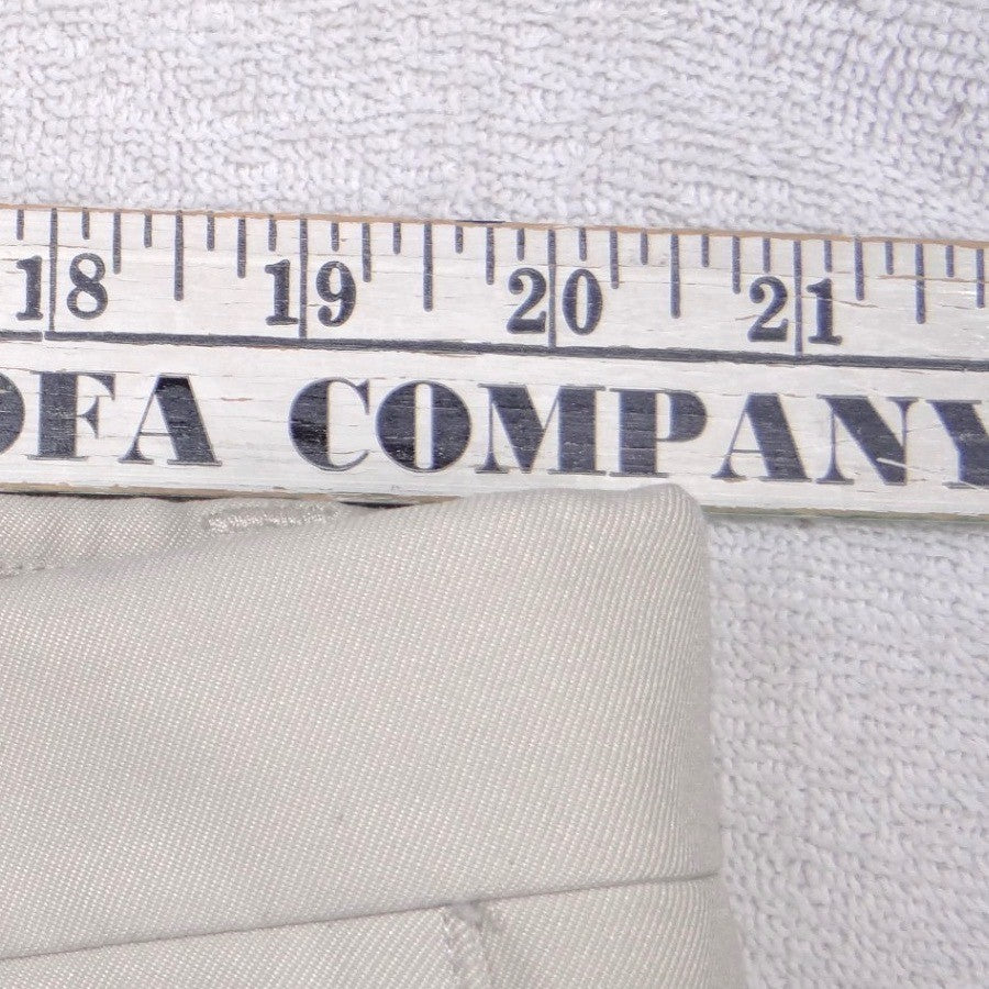 Concepts by Claiborne Beige Straight Leg Trousers Mens 42x31 Flat Front Pants