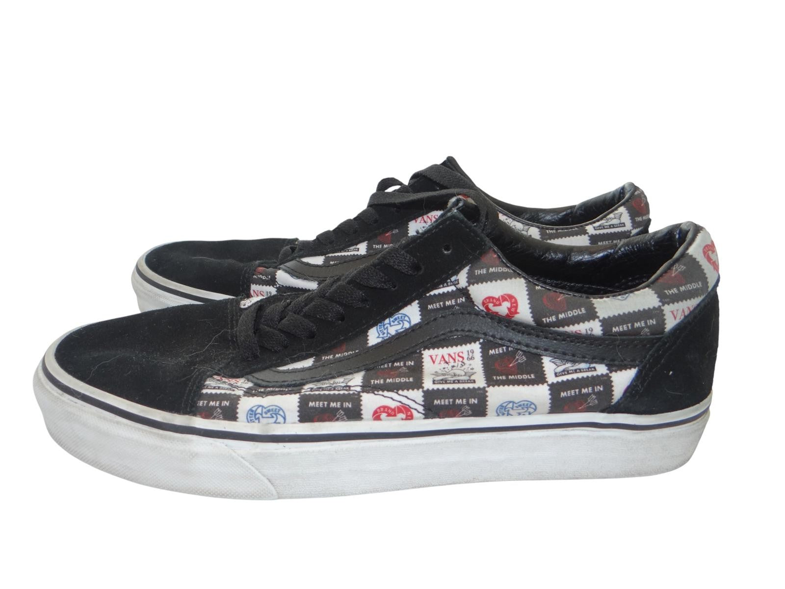 Vans Men's Black and Patterned Sneakers