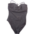Old Navy Womens XL Black One Piece Swimsuit Ruched Sweetheart Neck Cutout Back