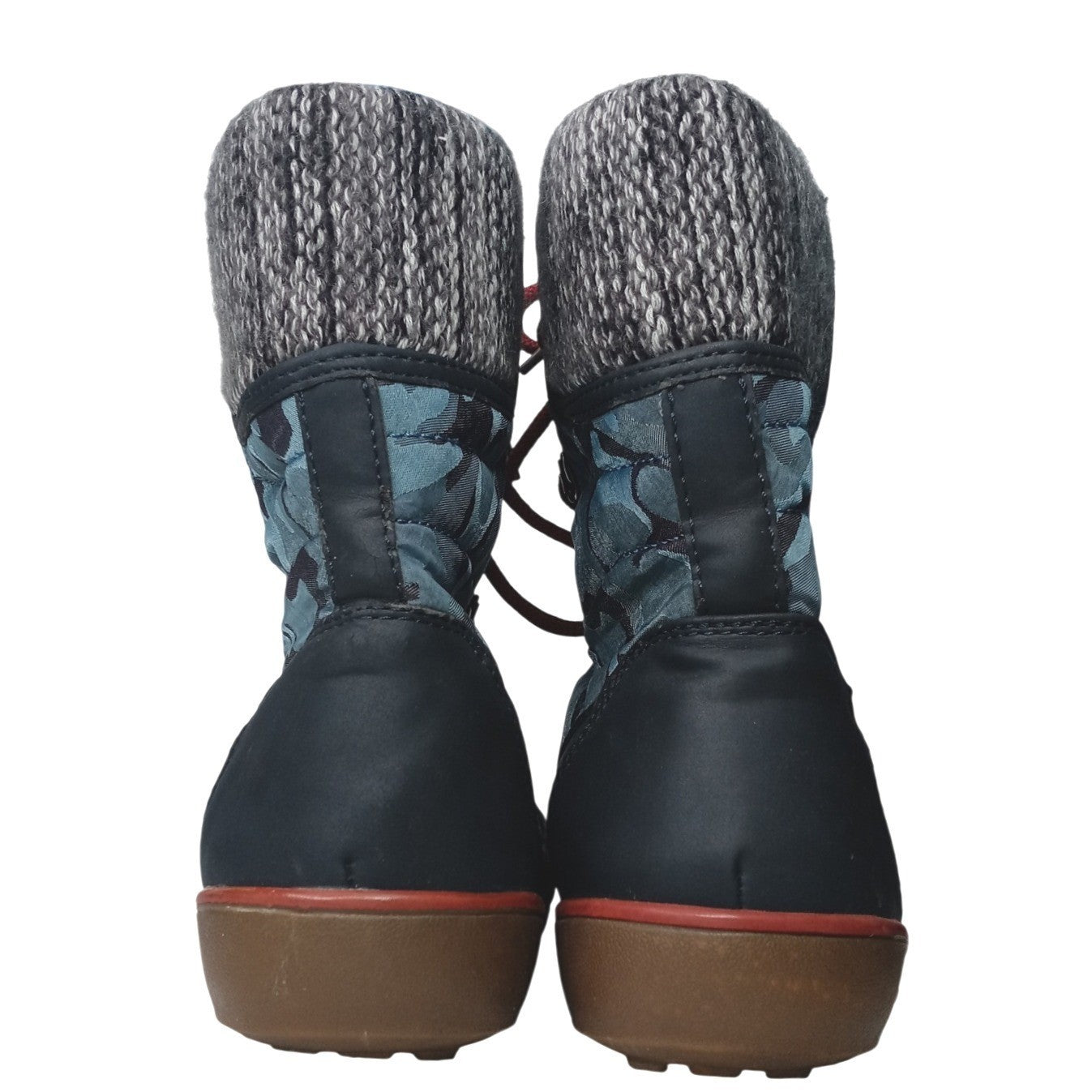 Khombu Womens Winter Boots Camo Lace Up Insulated Warm Snow Boots