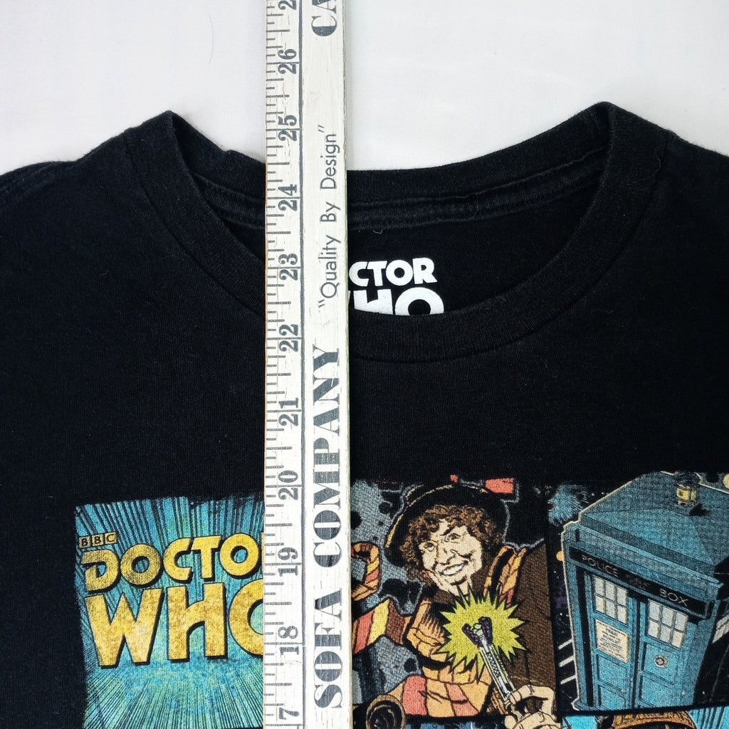 Her Universe Doctor Who Comic Collage T Shirt Mens Medium Black BBC Licensed