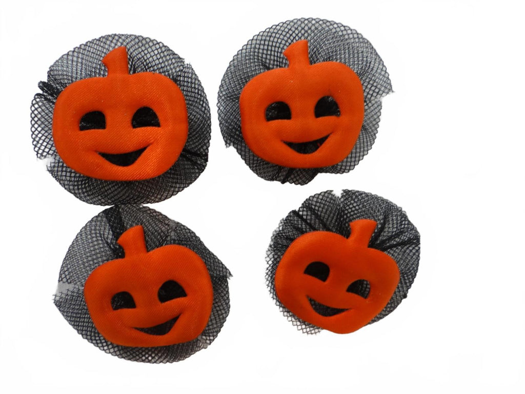 Set of 4 Halloween Pumpkin Button Covers