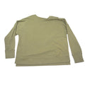 Time and Tru Womens XL Olive Green Heathered Crew Neck Sweatshirt High Low Hem
