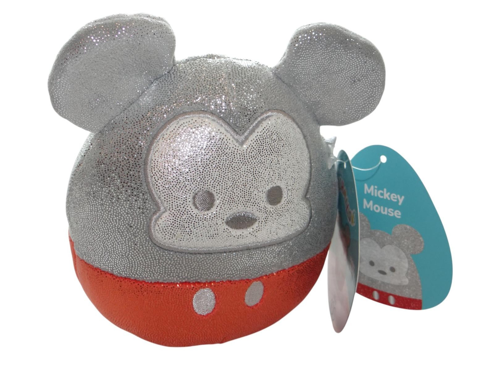 Disney Mickey Mouse Silver and Red Squishmallow 100th Anniversary