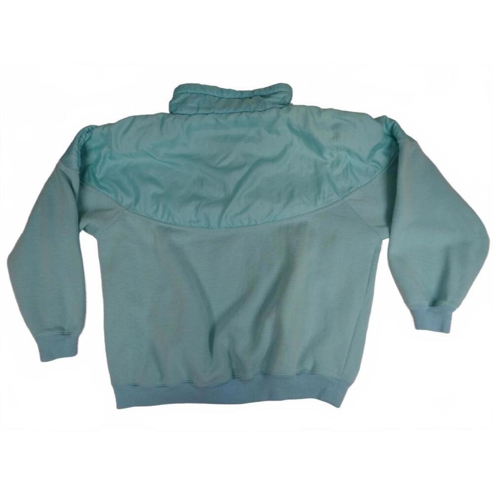 Vintage 1990's China Wear By Morsly Light Blue Pullover Sweatshirt Hoodie